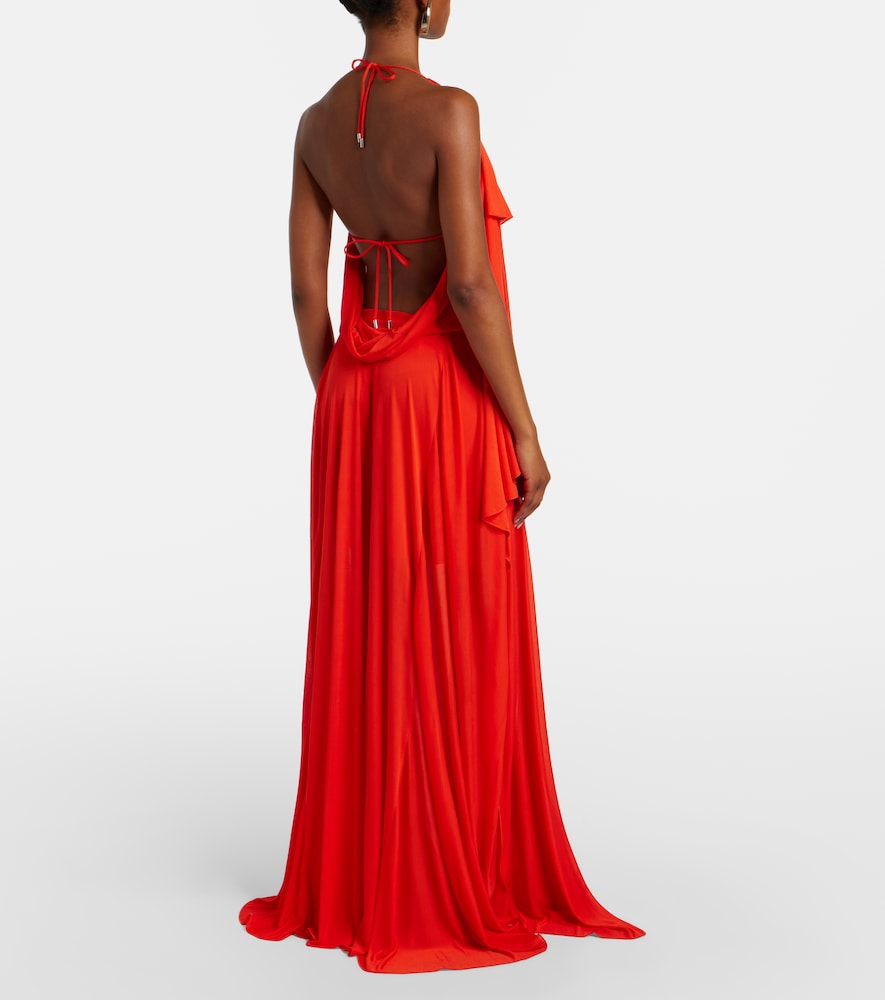  Loewe Loewe Paula's Ibiza Crãªpe Jersey Maxi Dress 