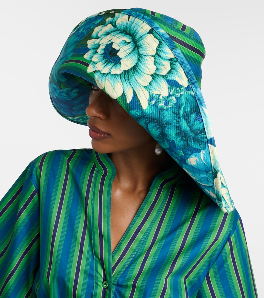 Alémais Margo printed cotton canvas sun hat