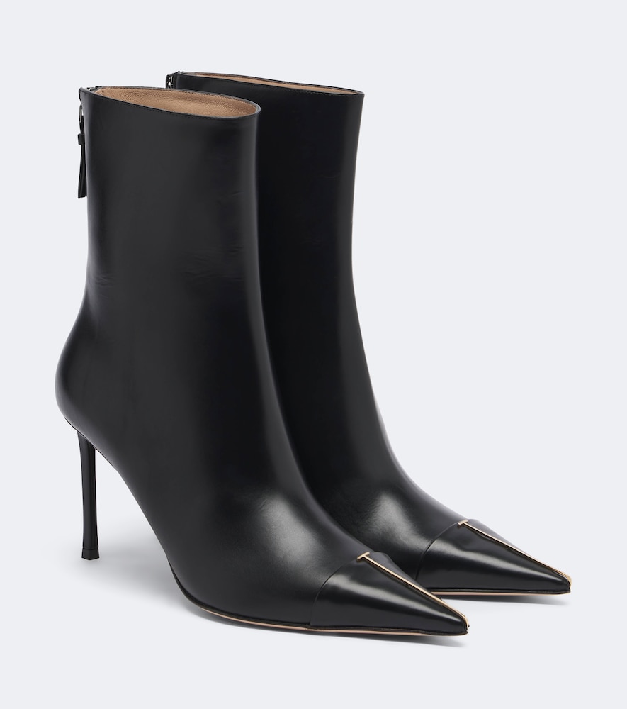 Ankle Boots T aus Leder