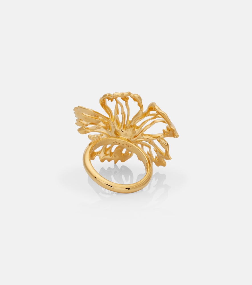  Oscar De La Renta Oscar De La Renta Hibiscus Flower Ring 