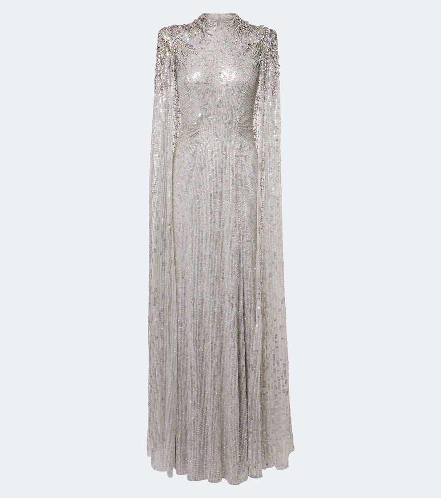 Jenny Packham Abito lungo Dakota con cristalli