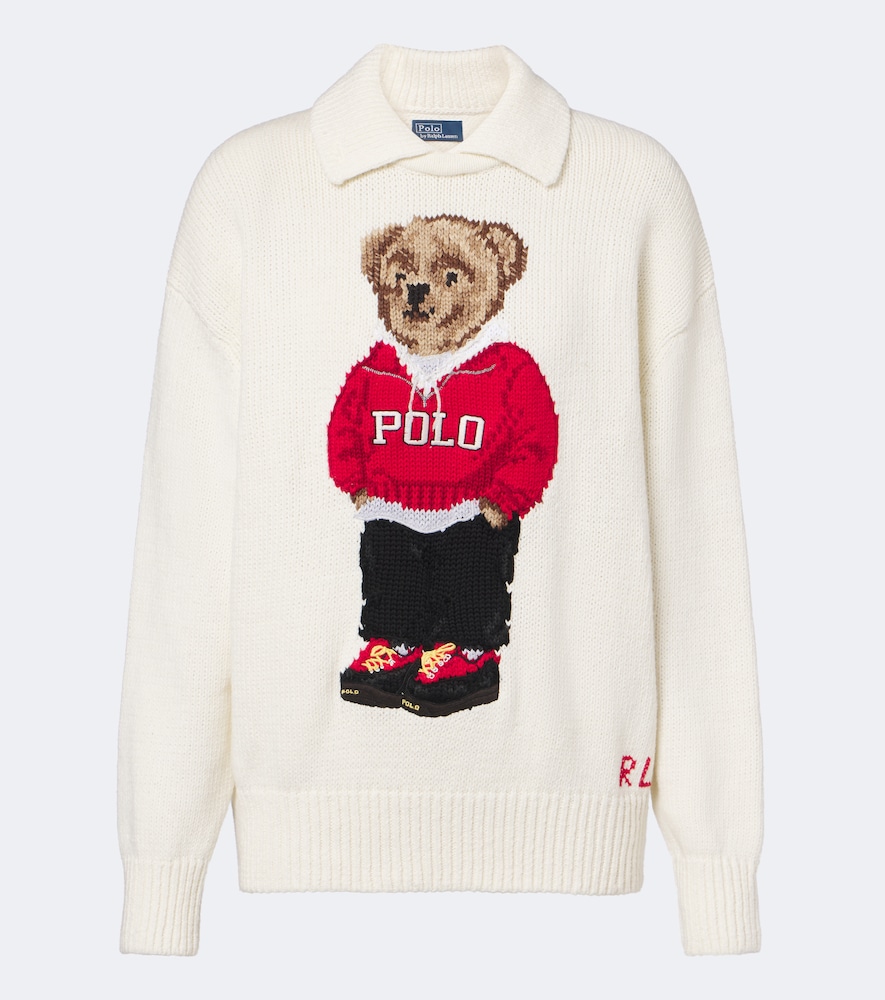 Pullover Polo Bear aus einem Leinengemisch