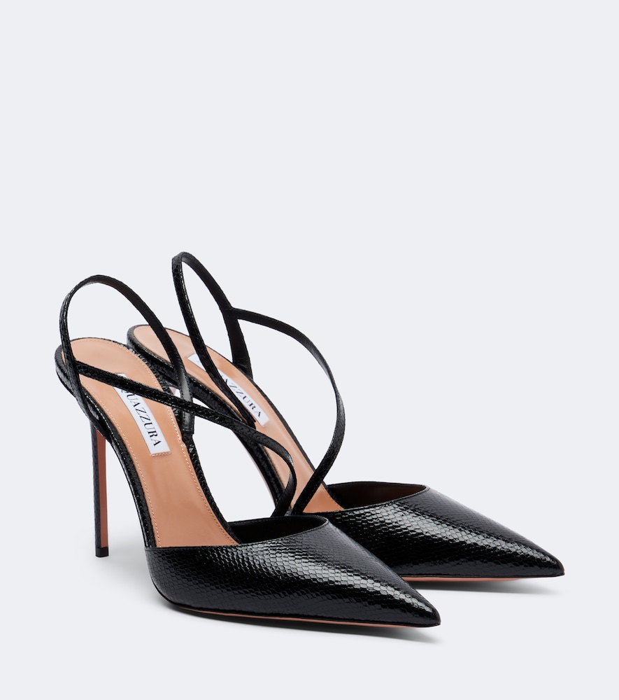 Pumps Dynasty in pelle effetto serpente