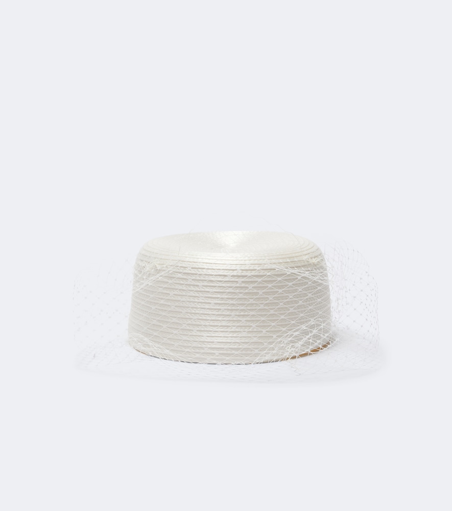 Jennifer Behr Silk-blend Hat In White