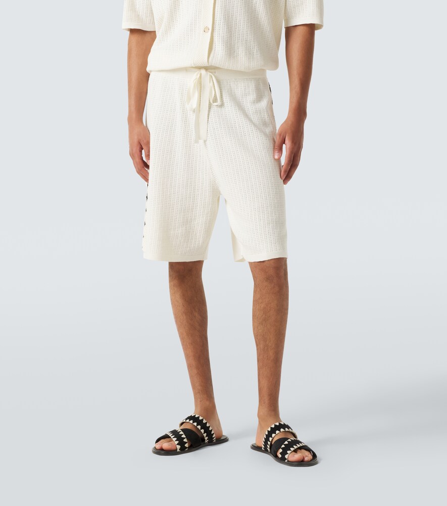  Commas Commas Crochet Cotton And Hemp Bermuda Shorts 