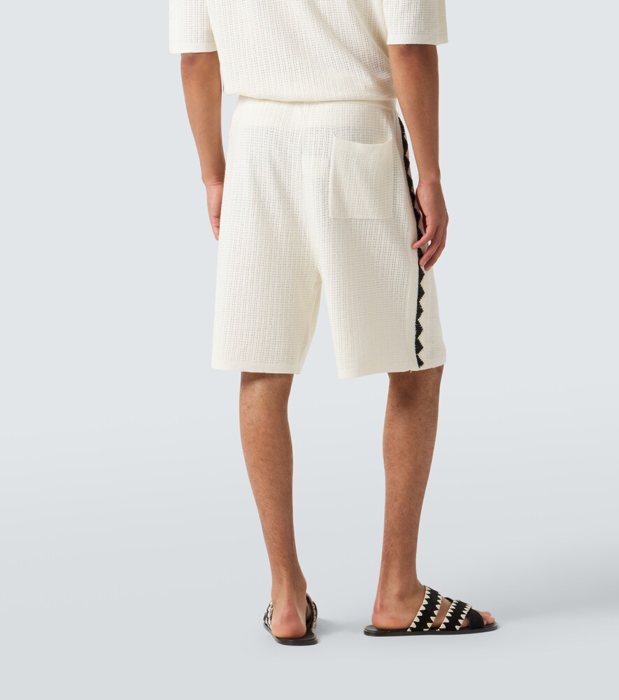  Commas Commas Crochet Cotton And Hemp Bermuda Shorts 