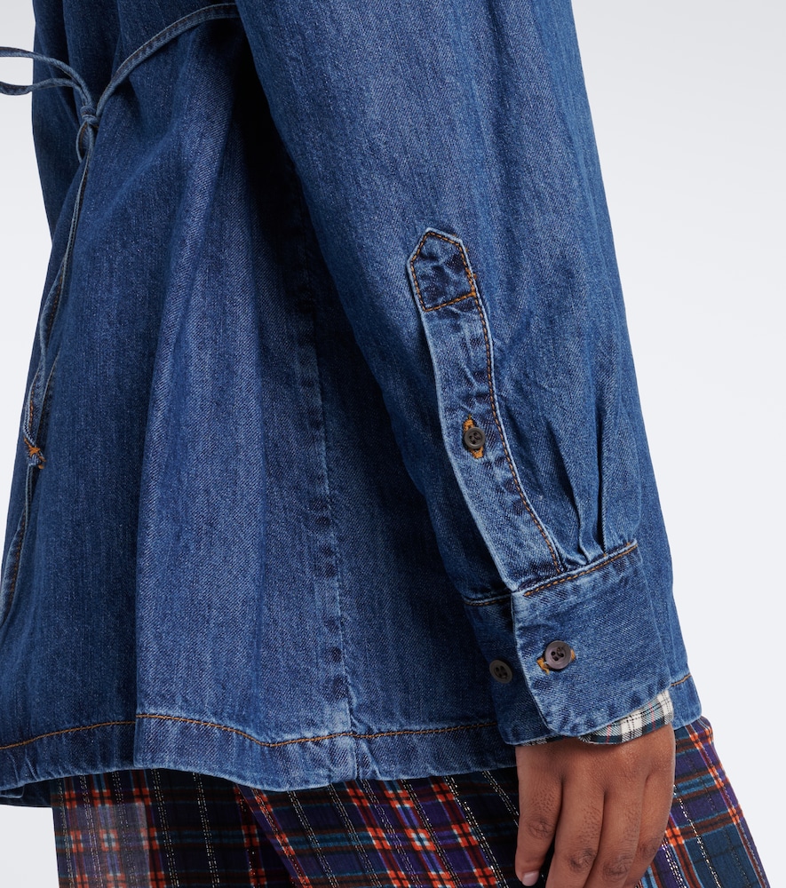 Checked Denim Shirt