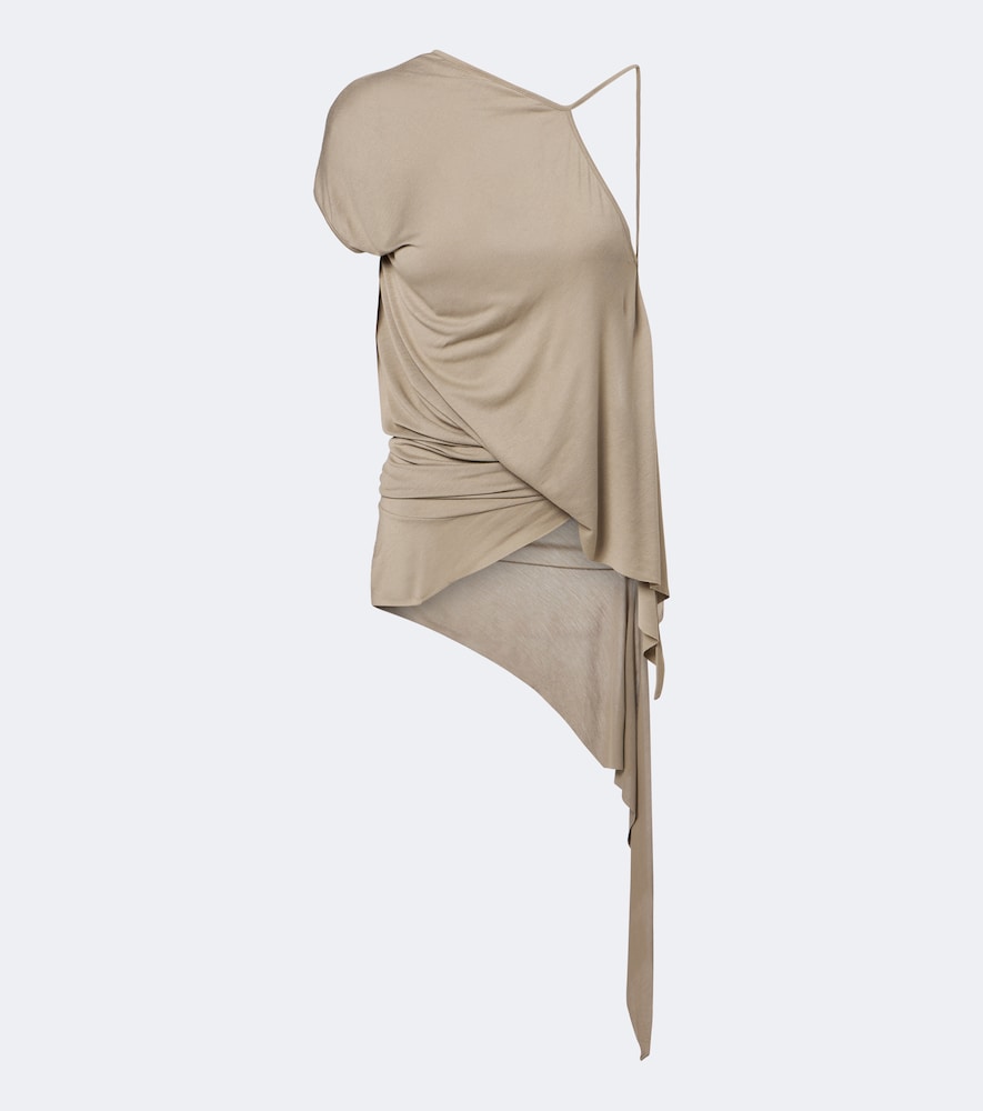 Rick Owens Top asymtrique Lilies Tungsten 380€