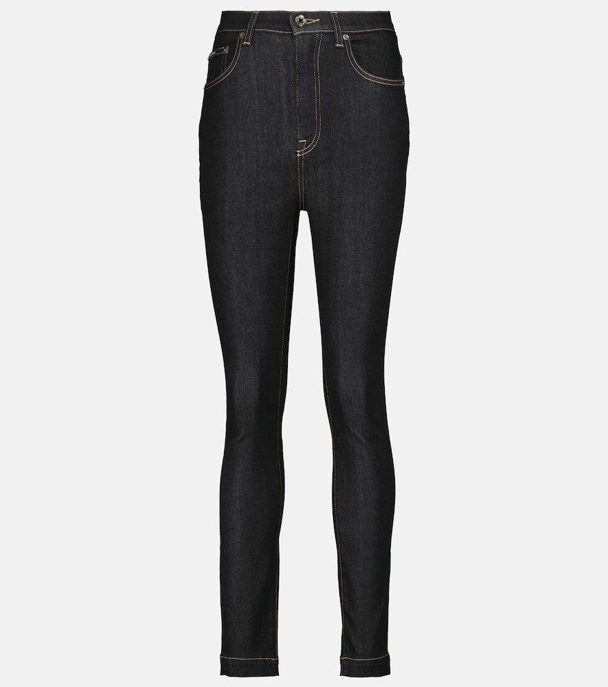 High-rise skinny jeans
