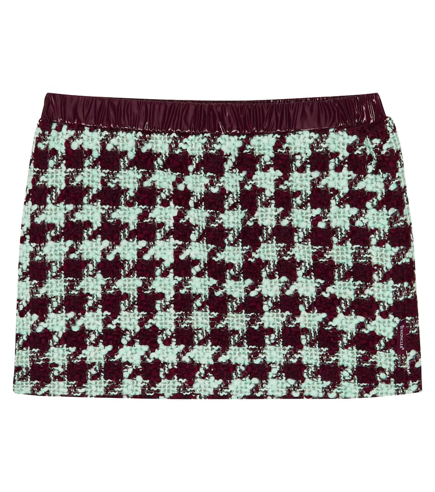 Moncler Enfant Checked bouclé skirt
