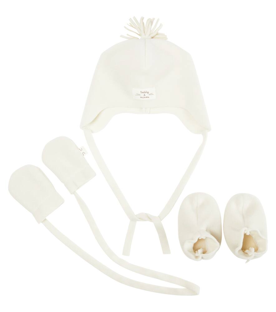 Il Gufo Baby hat, mittens and socks set