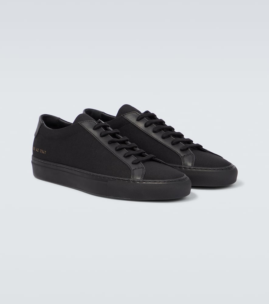 Common Projects Original Achilles Leather Sneakers In Black