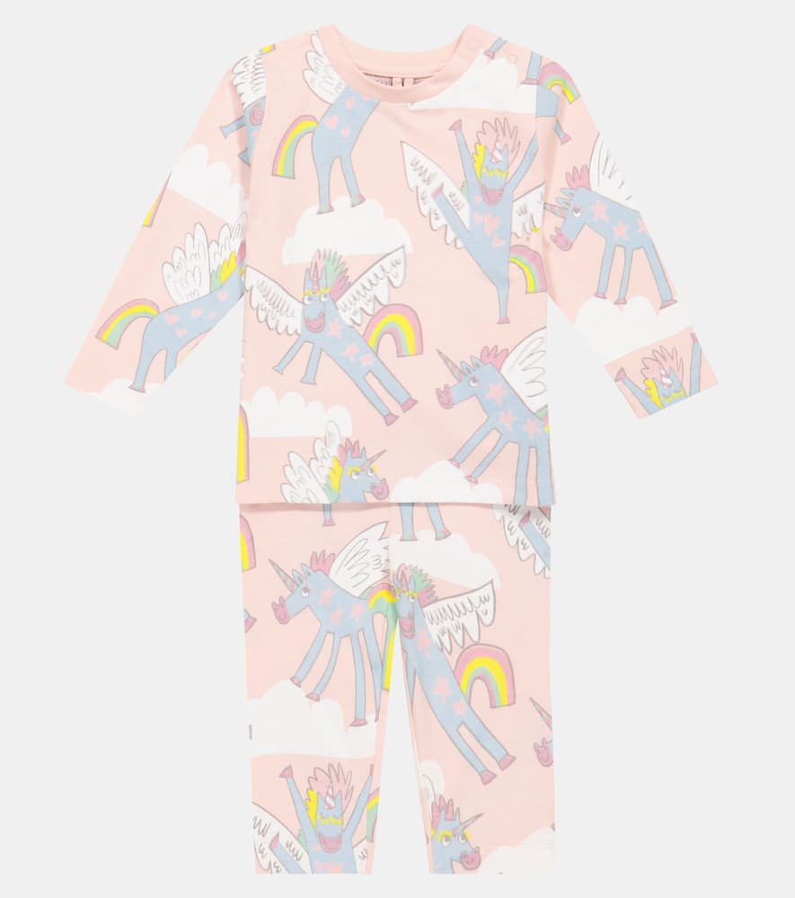 STELLA MCCARTNEY SET OF COTTON SWEATSHIRT AND SWEATPANTS