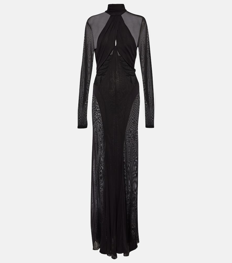 Rimma semi-sheer gown