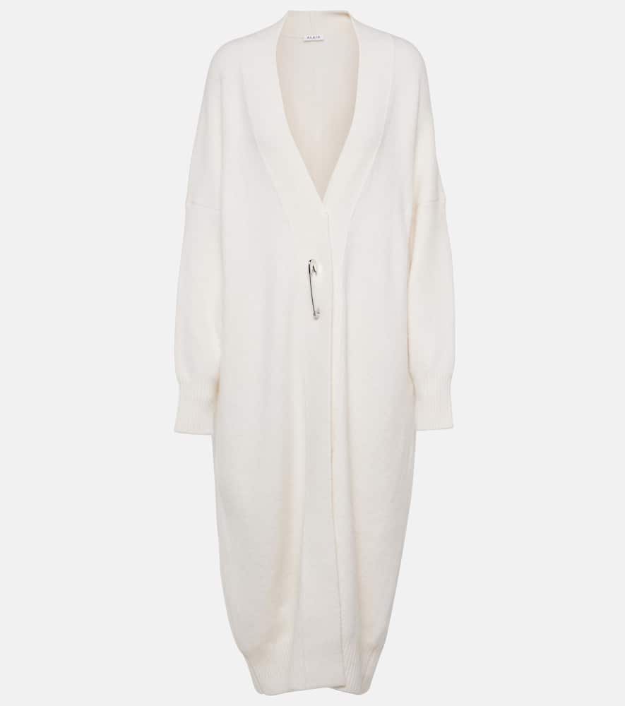 Alaïa Alpaca-blend Sweater Dress In White