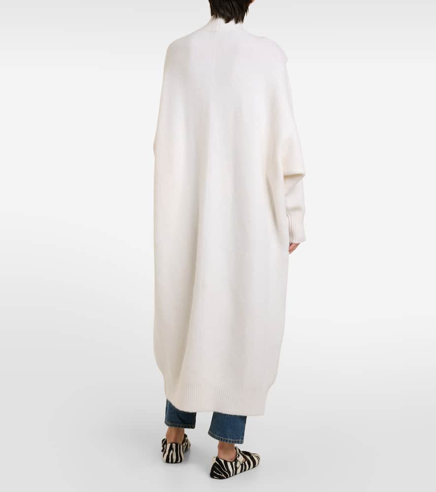 Shop Alaïa Alpaca-blend Sweater Dress In White