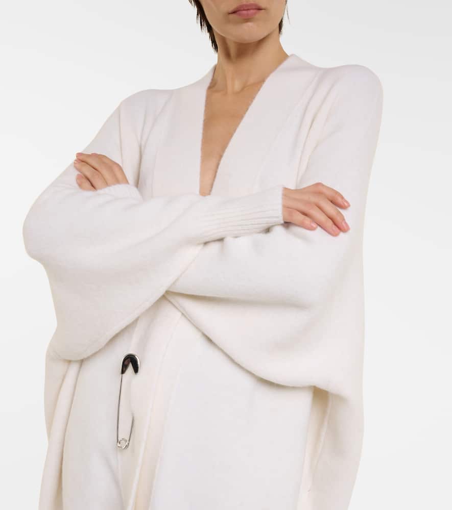 Alaïa Alpaca-blend Sweater Dress In White
