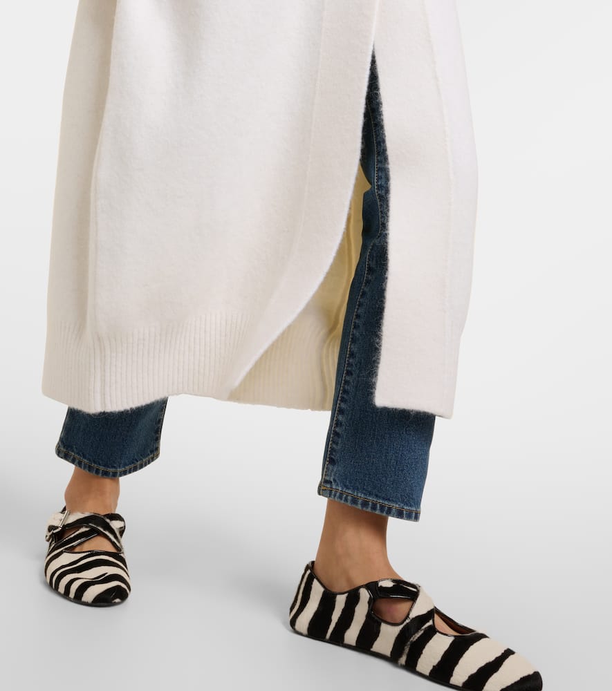 Alaïa Alpaca-blend Sweater Dress In White