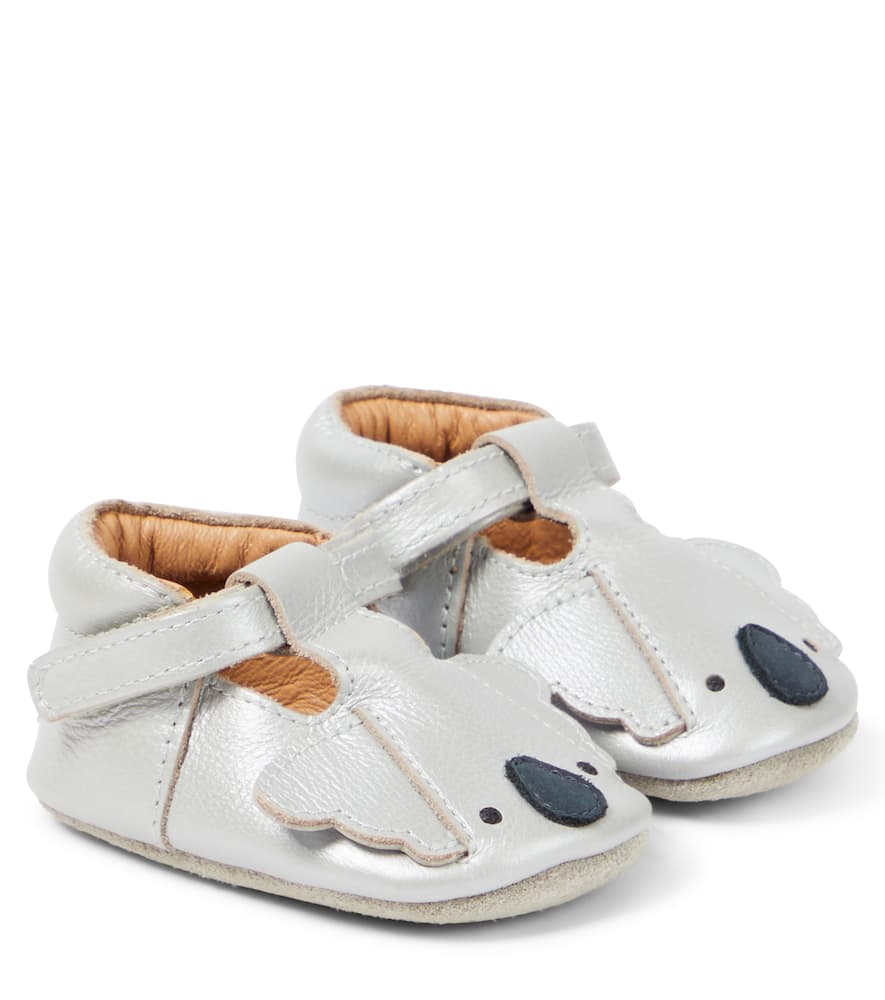 Donsje Baby Blinc Koala metallic leather shoes