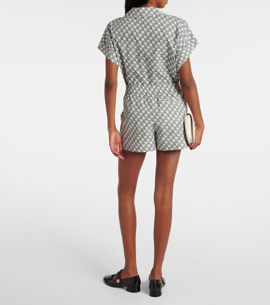  Tory Burch Tory Burch Cotton-blend Poplin Shorts 