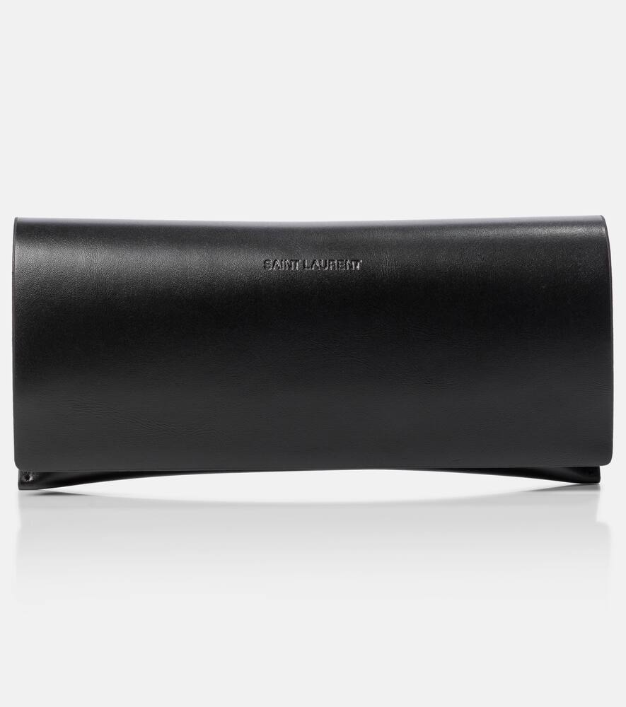 Saint Laurent Square Glasses In Black