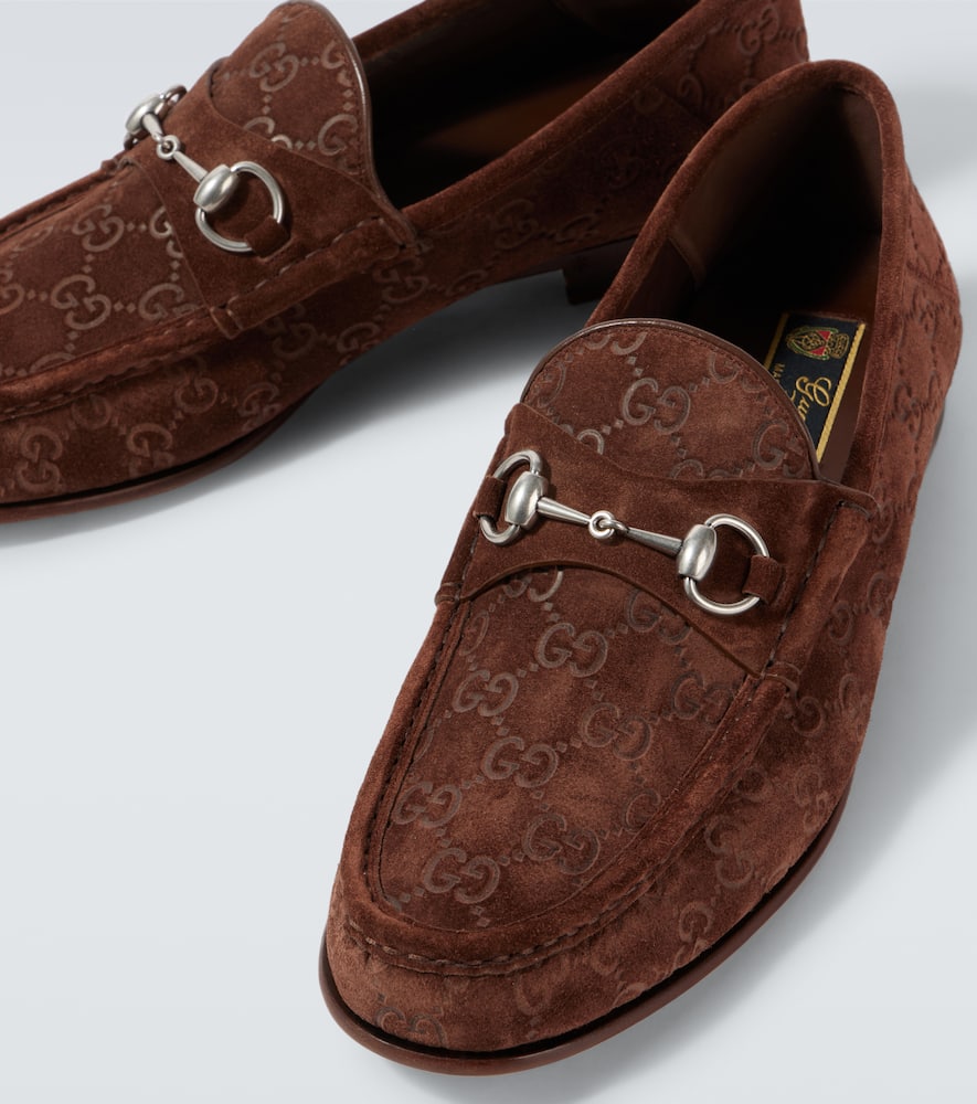 Gucci `horsebit 1953` Loafers In Fancy Br/fa.br./fa.b