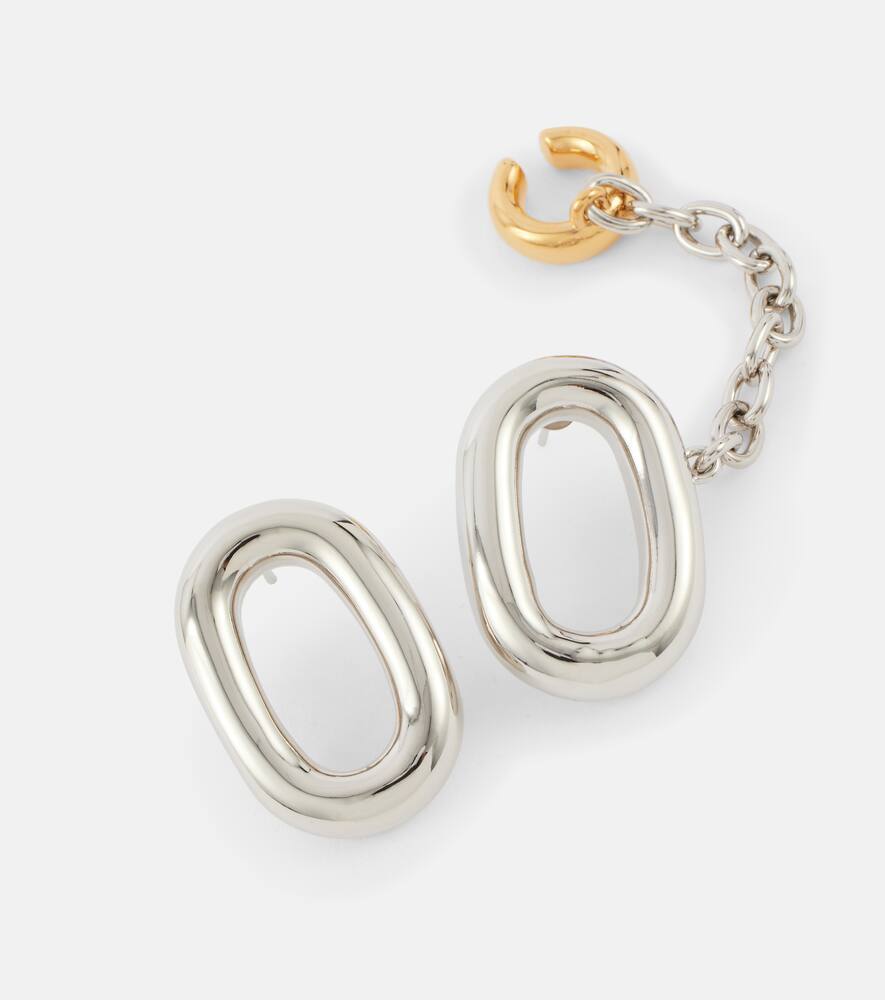 Rabanne Xl Link Chain Earrings In Silver In Silver