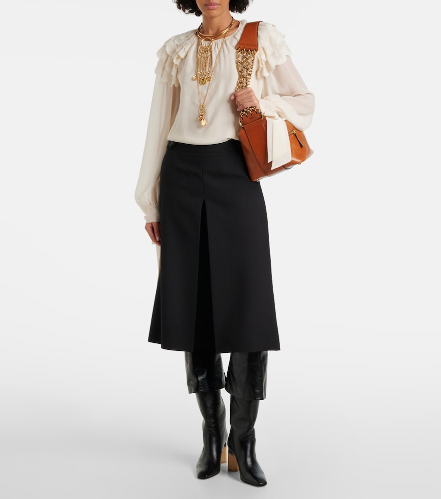  Chloe Chloe Ruffled Silk Blouse 