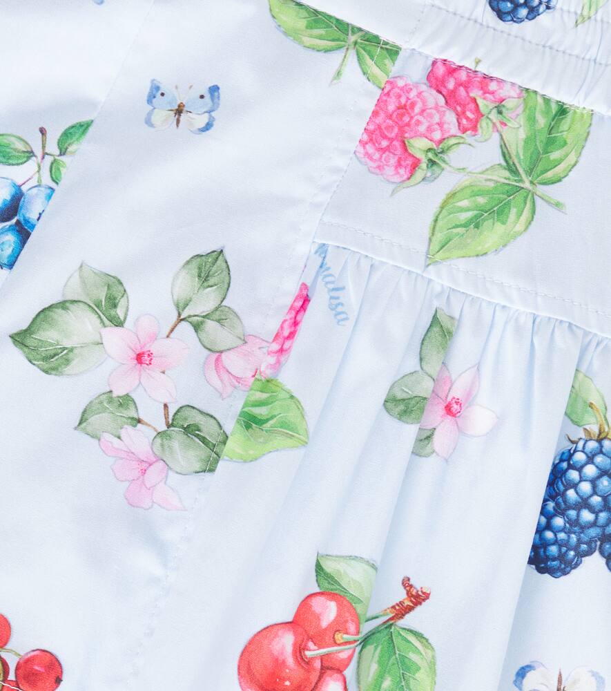 Monnalisa Printed Cotton Shorts In Multicolor