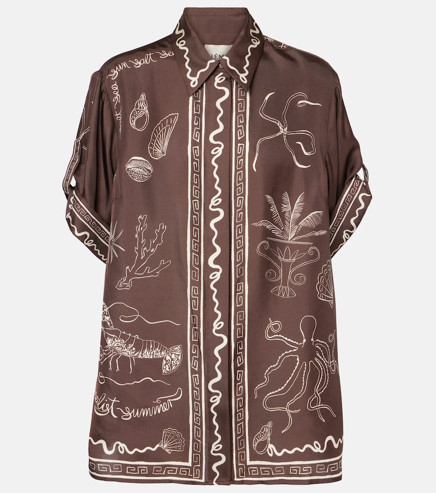 Alémais Sammy printed silk shirt