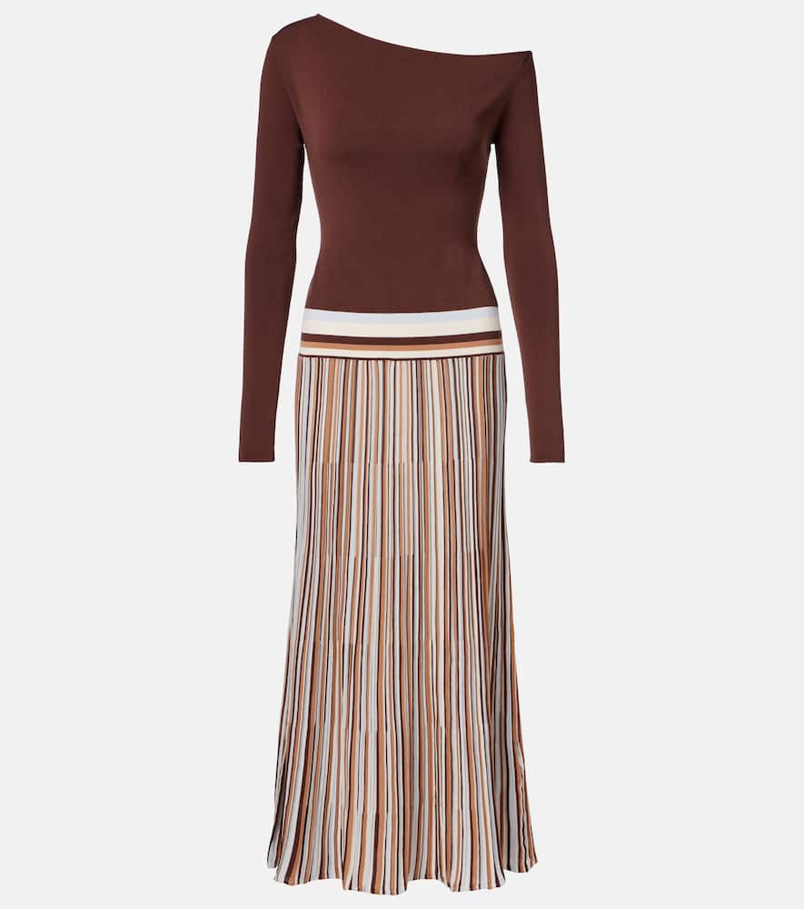 Citara knitted cotton-blend maxi dress