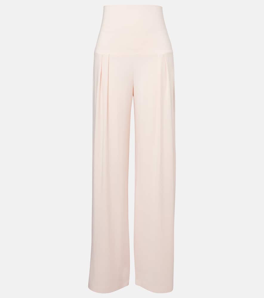 High-rise wide-leg pants