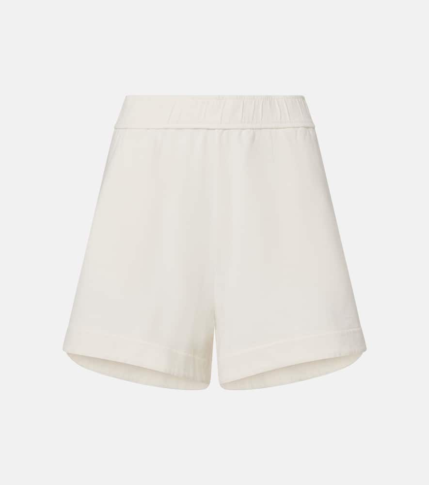 High-rise cotton shorts