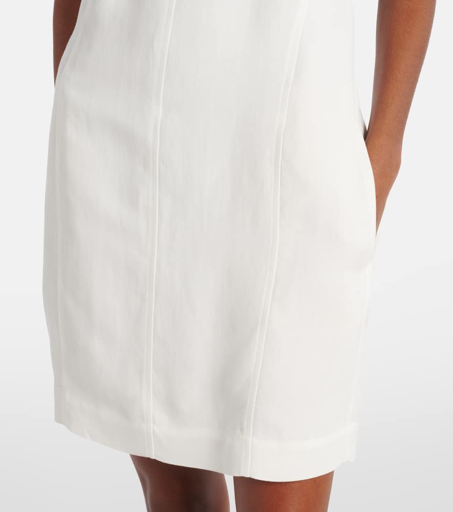 Brunello Cucinelli Monili Twill-minikleid Mit Kettendetail