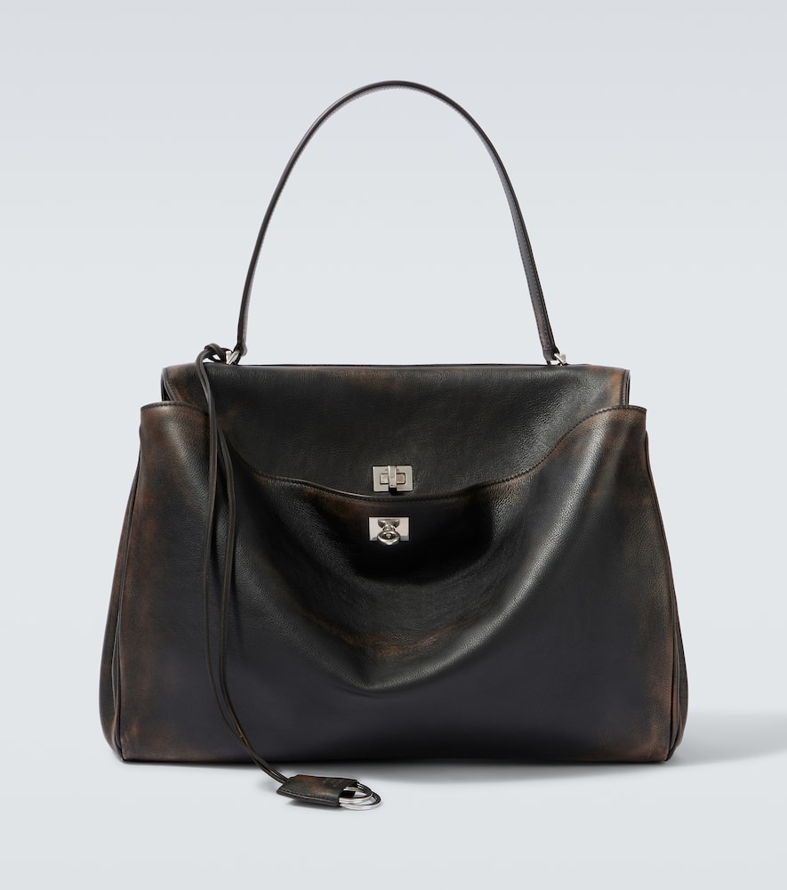 Rodeo Large distressed leather tote bag