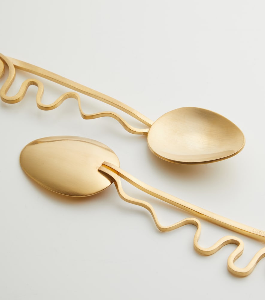  L'objet L'objet Spirale Set Of 4 Cocktail Spoons 