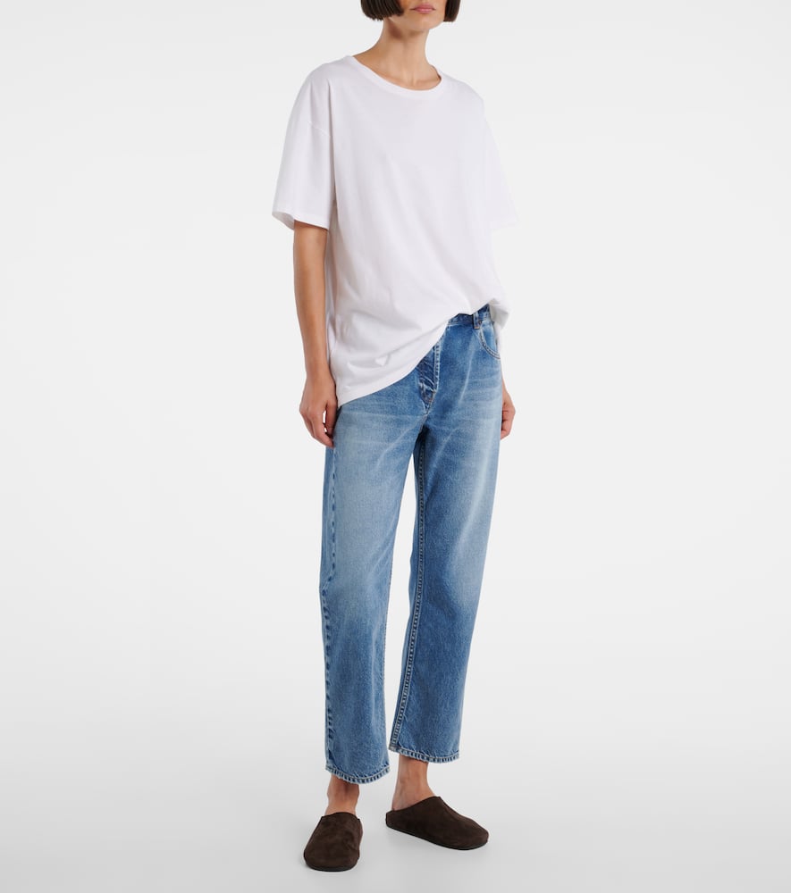 The Row Riaco Mid-rise Straight Jeans In Blue