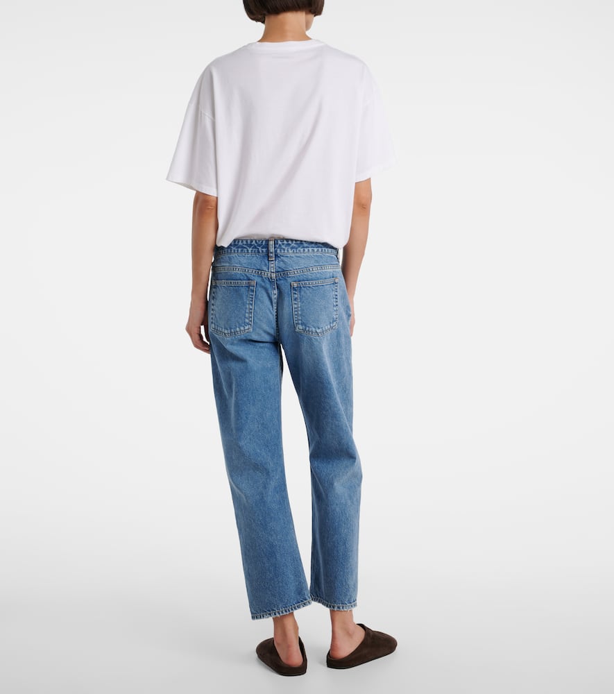 The Row Riaco Mid-rise Straight Jeans In Blue