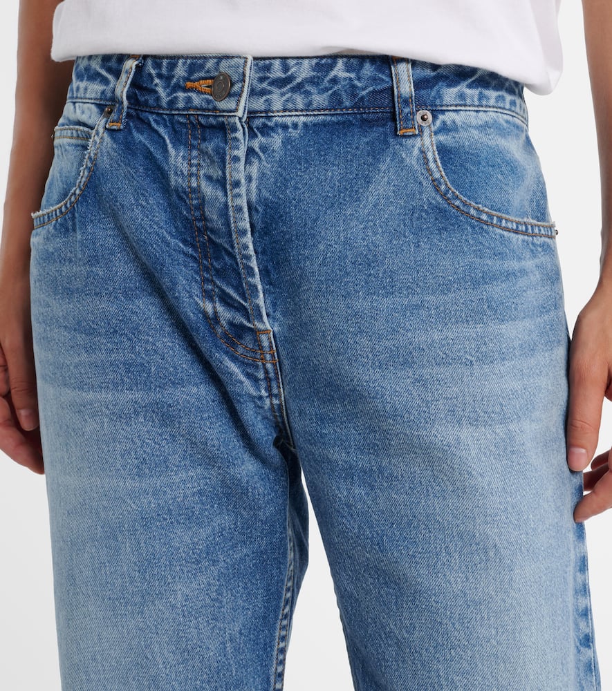 The Row Riaco Mid-rise Straight Jeans In Blue