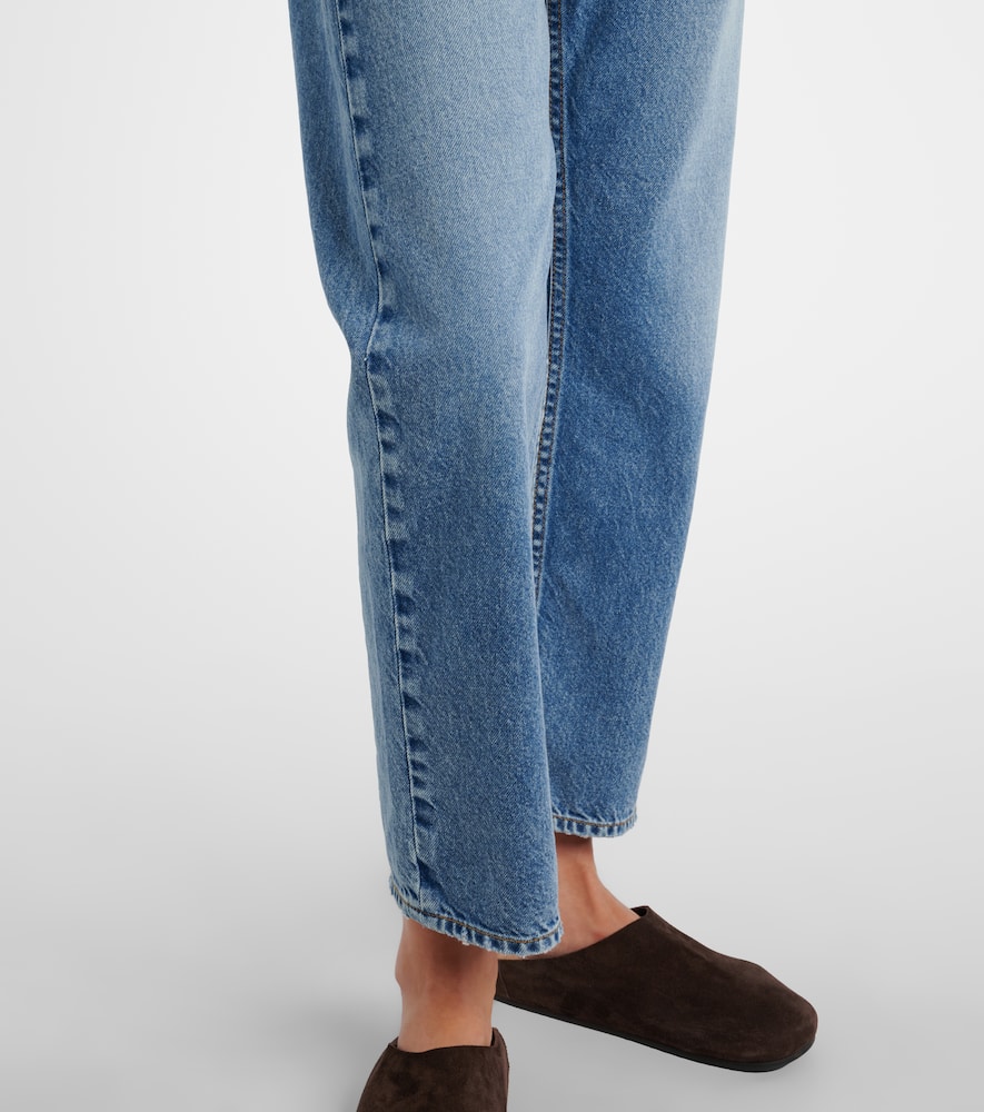 The Row Riaco Mid-rise Straight Jeans In Blue