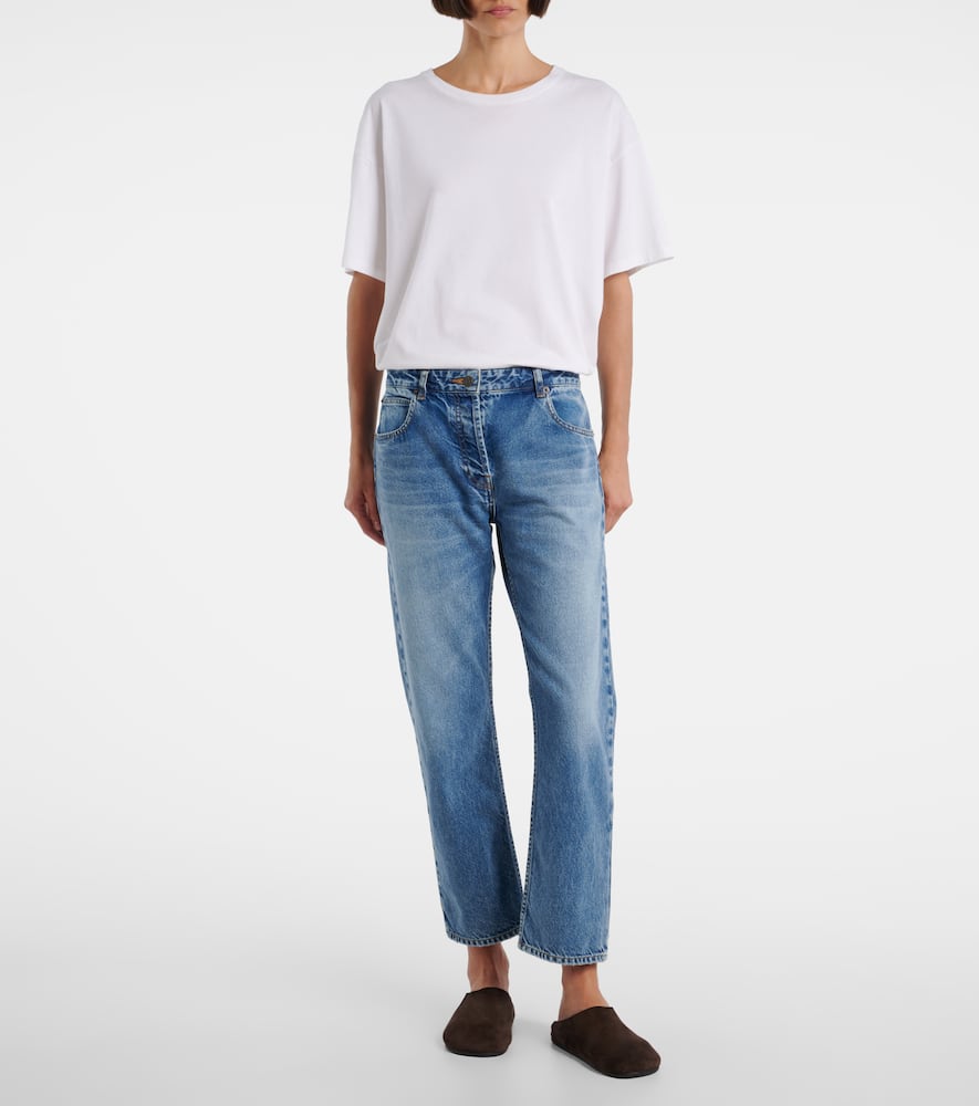 The Row Riaco Mid-rise Straight Jeans In Blue