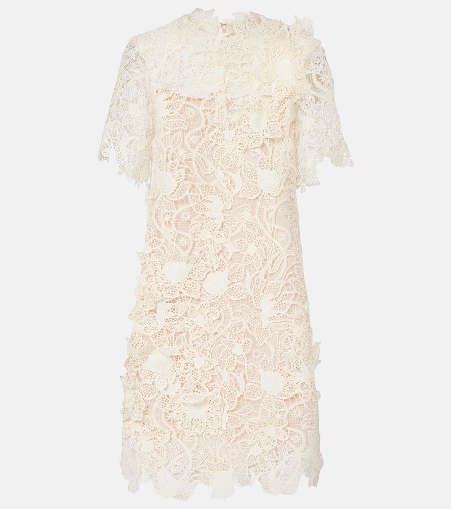 Floral lace minidress
