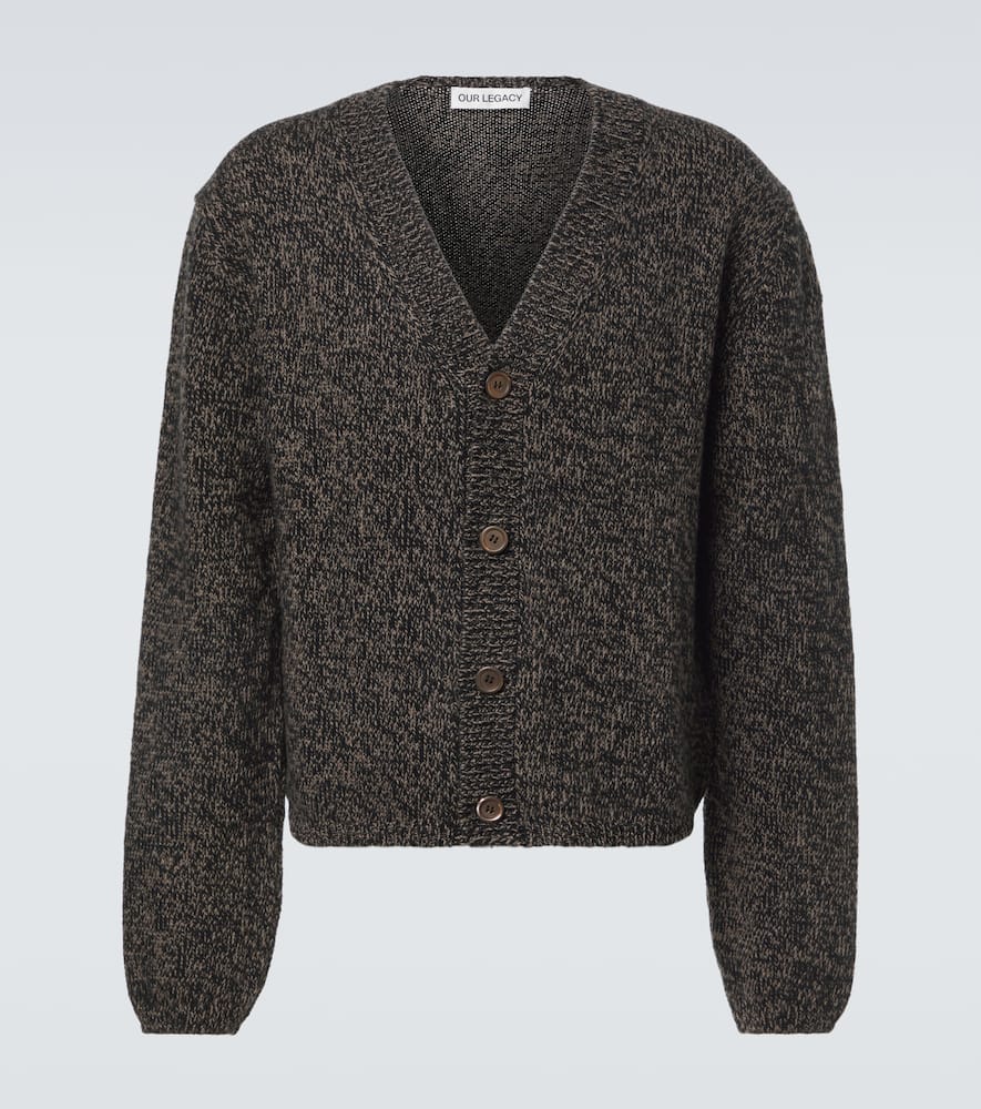 Our Legacy Academy Wool Cardigan In Black