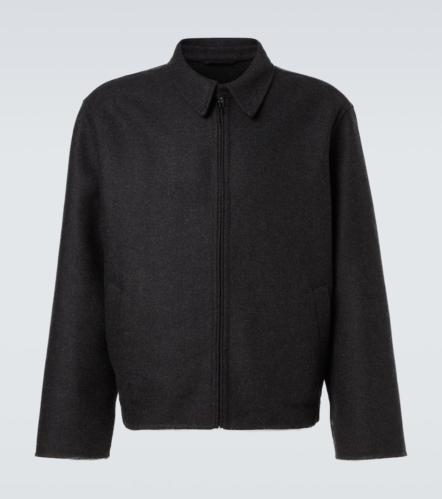 The Row Dantes Wool And Cashmere Jacket In Black
