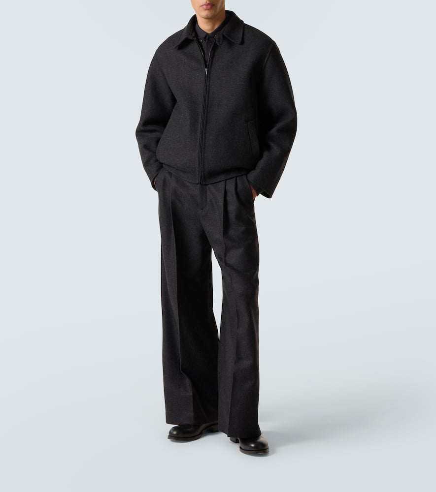 The Row Dantes Wool And Cashmere Jacket In Black
