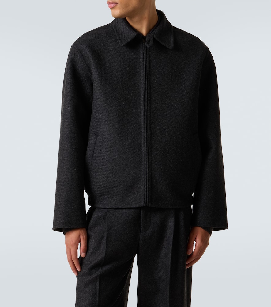 The Row Dantes Wool And Cashmere Jacket In Black