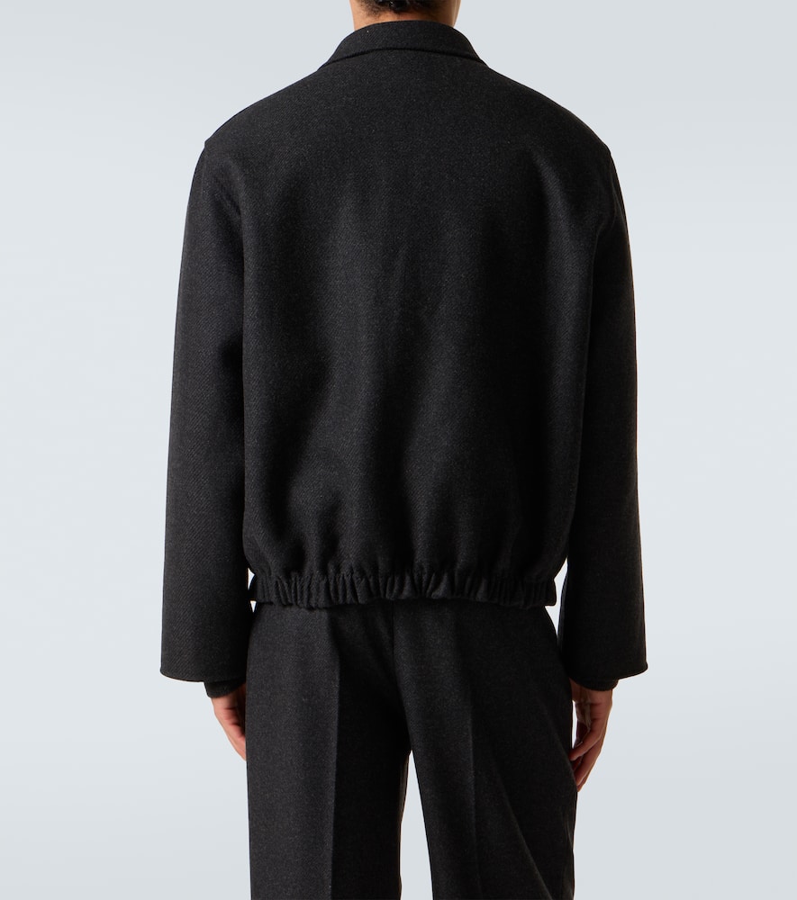 The Row Dantes Wool And Cashmere Jacket In Black