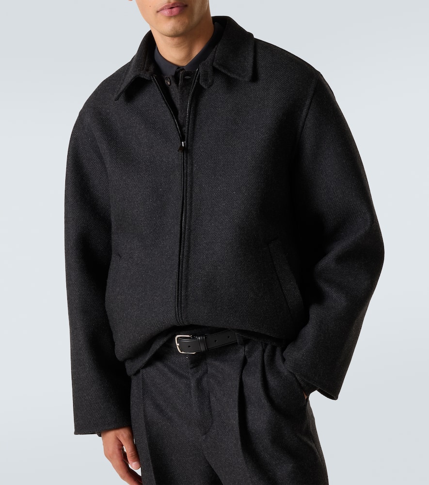 The Row Dantes Wool And Cashmere Jacket In Black