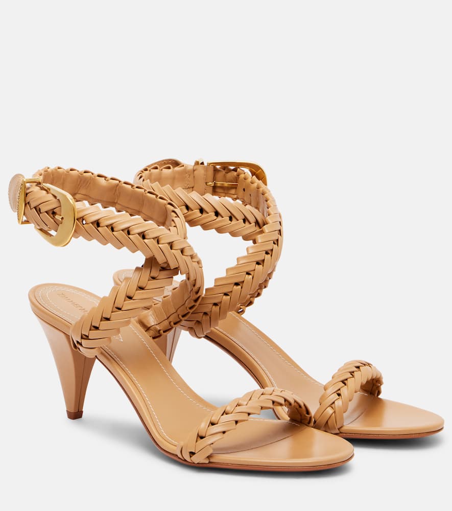 Zimmermann Helix 75 Braided Leather Sandals