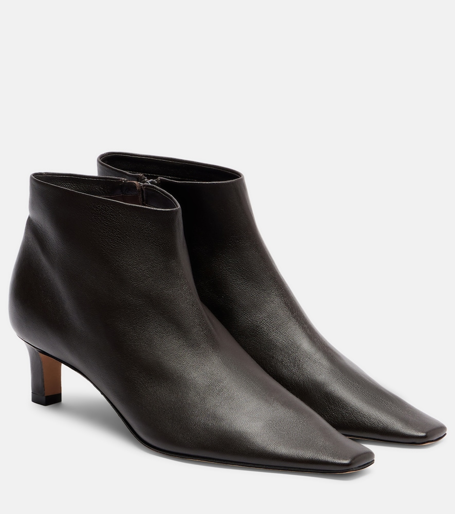 The Row Carla 45 leather ankle boots